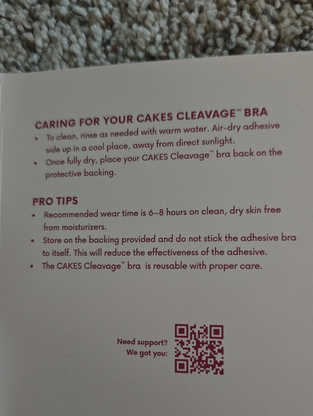 NEW -Cakes Body Cleavage Bra Honey Sz LARGE - Picture 6 of 11